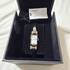 Bulova Women's Half-Bangle Stainless Steel Watch 18mm Two-Tone 98P188